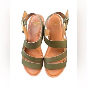 Sarto Lizzie Sandals by Franco Sarto, Green, Size 7